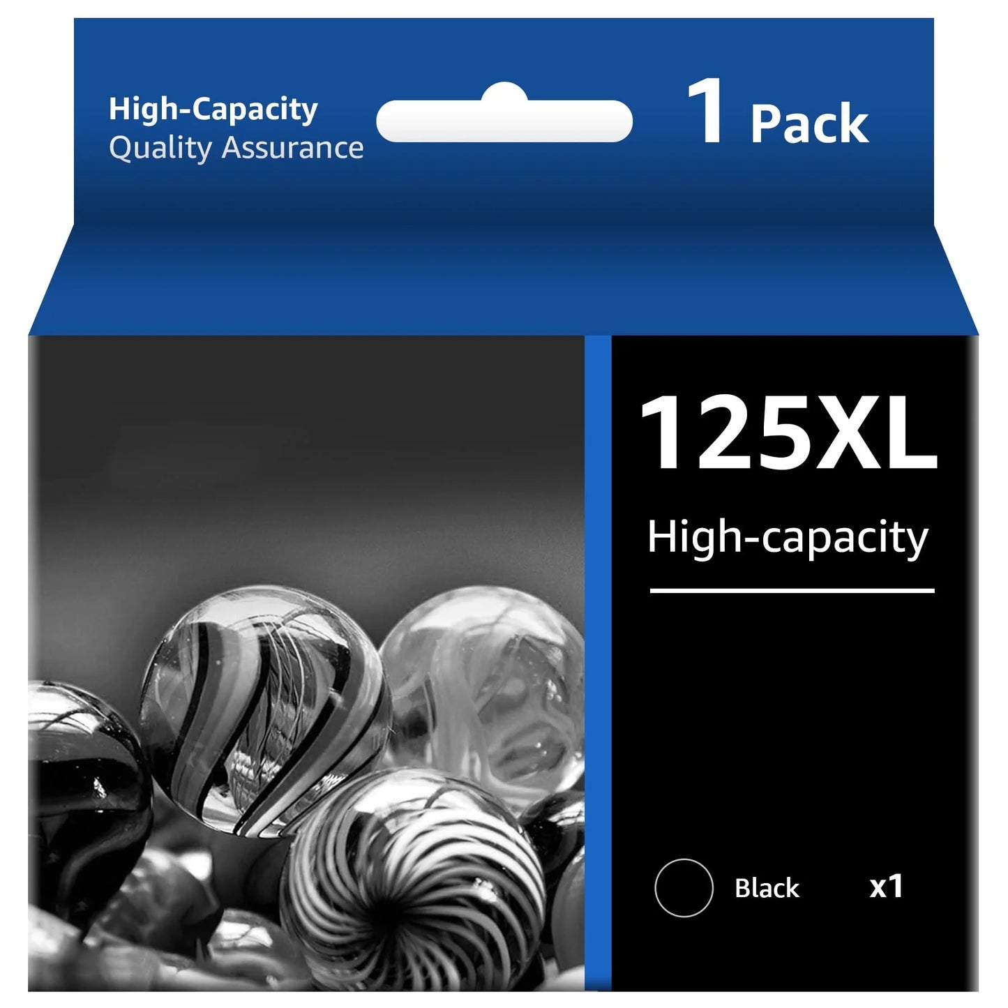 125 Black Ink Cartridge Replacement for Epson(1 Black)