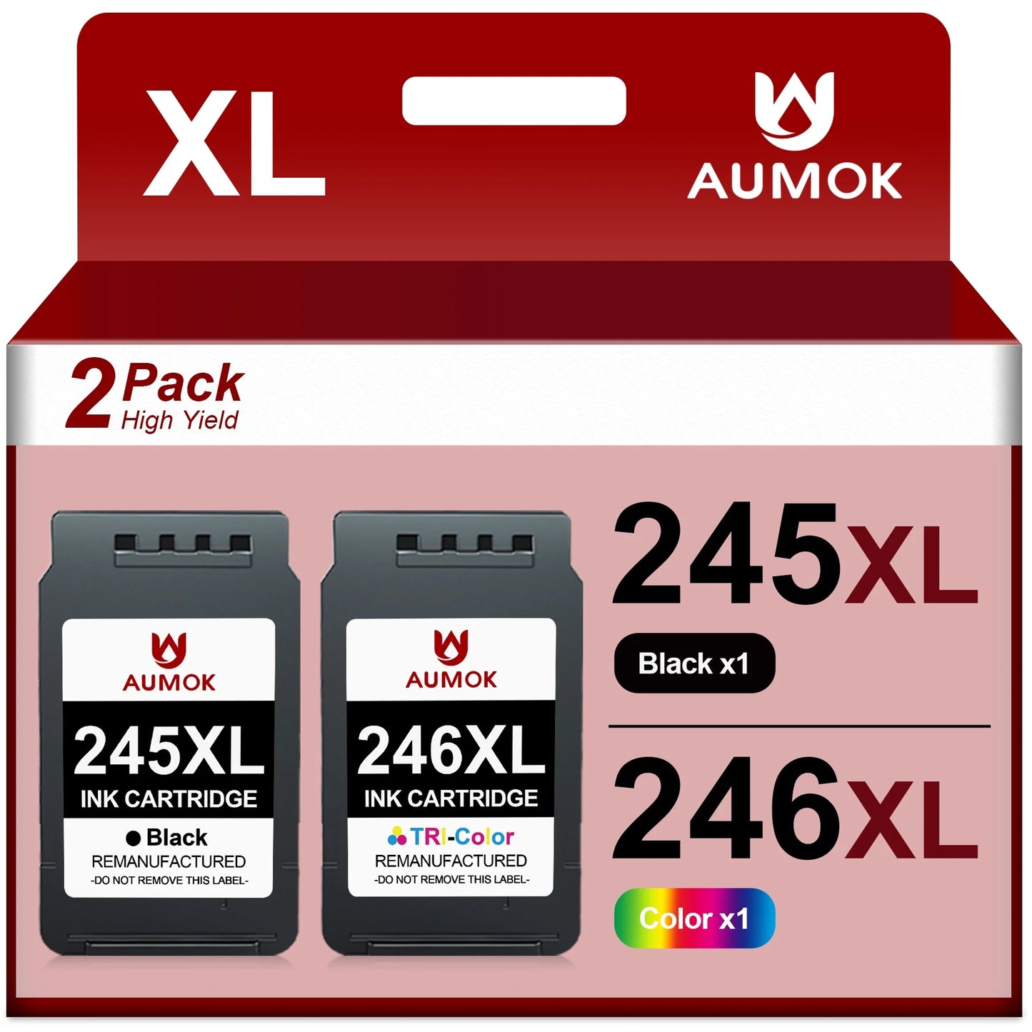 245XL Ink Cartridges Replacement for Canon,2 Pack