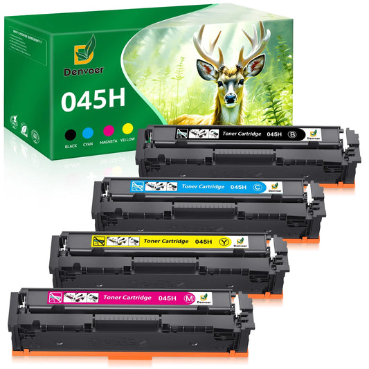 045 045H Toner Cartridges Replacement for Canon(4-Pack)