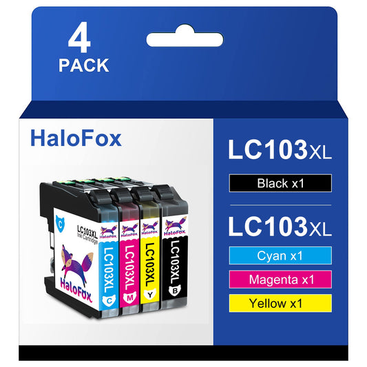 LC103 XL LC103XL Ink Cartridge for Brother (1 Black, 1 Cyan, 1 Magenta, 1 Yellow)