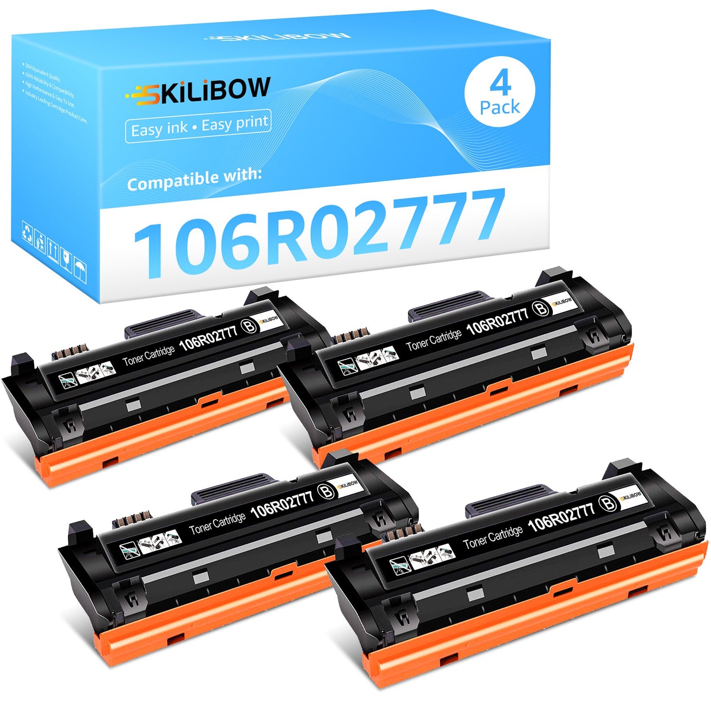 106R02777 Toner Cartridge Compatible Toner Cartridge(Black, 4-Pack)