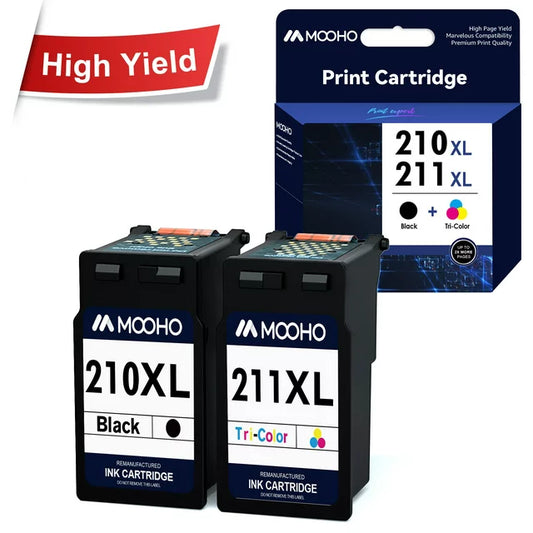 210XL 211XL Ink Cartridges Replacement for Canon Printer (2-pack)