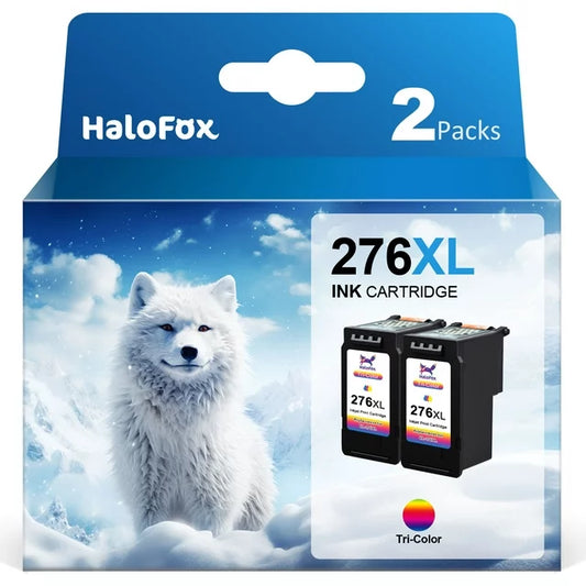 276XL Ink Cartridge for Canon CL-276 276 Ink  TS3500 TR4720 TR4722 TR4700 Printer(Tri-Color,2 Pack)