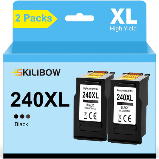 PG-240 XL Black Ink Catridge Compatible to printer  MX522, MX452, MG3520, MG3620, MX472, MX532, TS5120(2 Black)