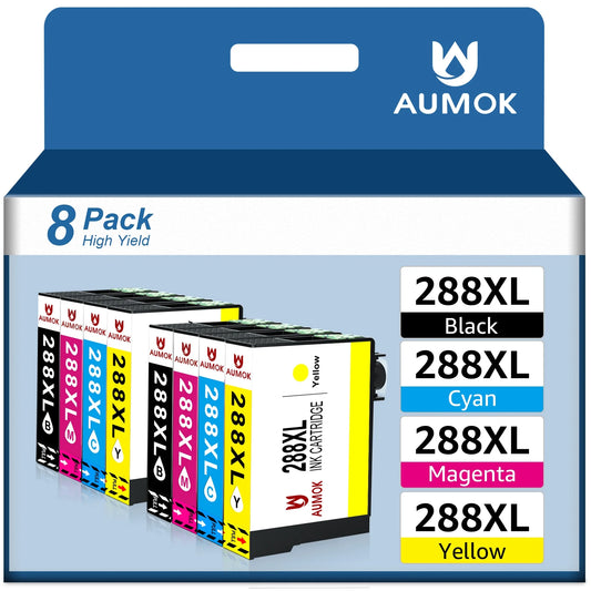 288XL Ink Cartridge Replacement for Epson XP-440 XP-  Cyan,2 Magenta,2 Yellow)