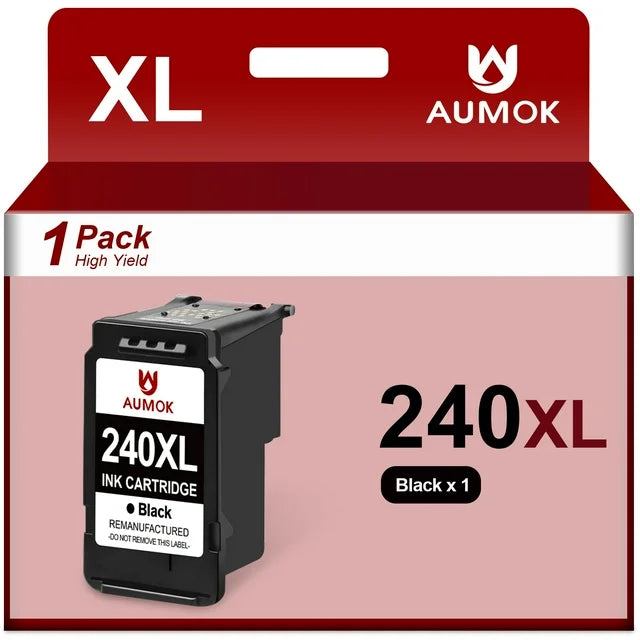 240XL Black Ink Cartridge Replacement forMG3222 MG3220 MG3620 MX432 MG3122 TS5120 MG2120 MX452 MG2220 Printer(1-Pack)