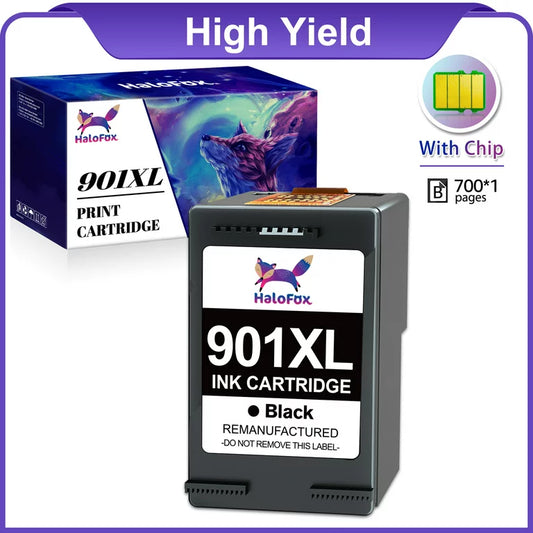 Halofox 901XL Black Ink Cartridges (1 Black)