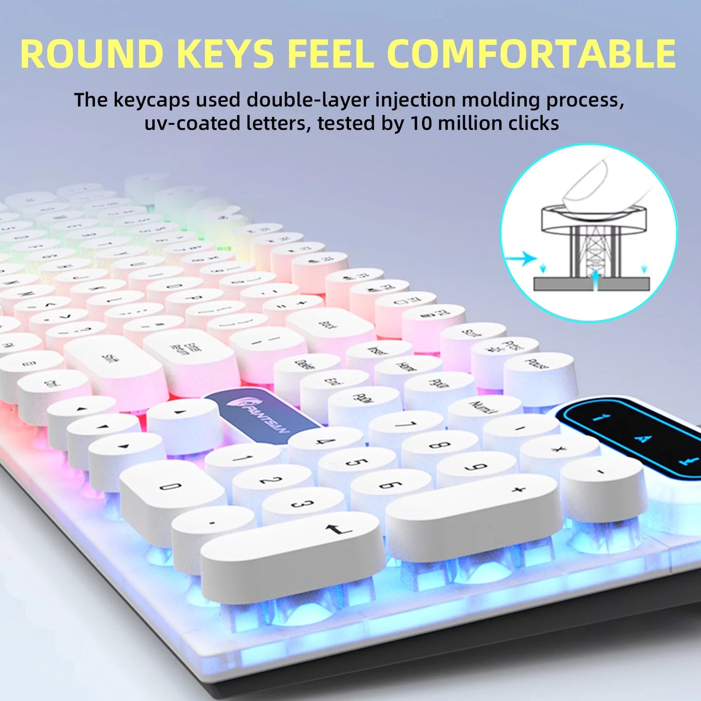 Keyboard and Mouse Combo White