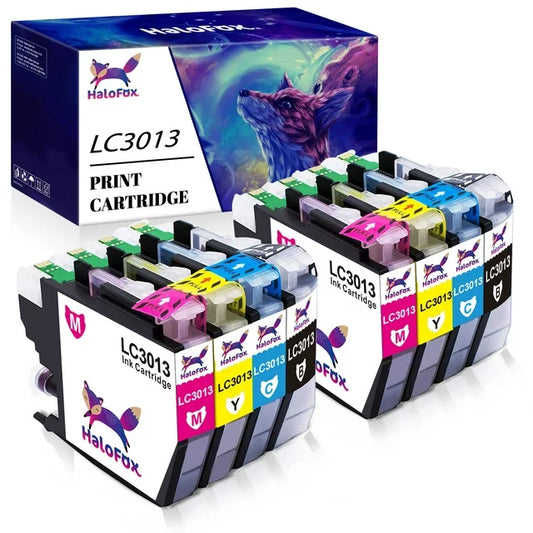 Halofox LC3013 LC3011 Ink Cartridge Replacement for Brother Printer (2 Black, 2 Cyan, 2 Magenta, 2 Yellow)