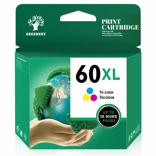 Greensky 60XL Color Ink Replacement for HP (1 Pack)