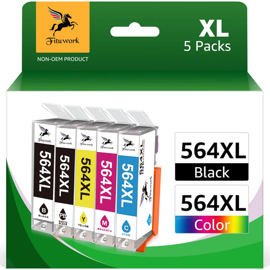 564XL Ink Cartridge for HP 564 XL Ink  6520 Deskjet 3520 3522 (2 Black, 2 Cyan, 2 Magenta, 2 Yellow)