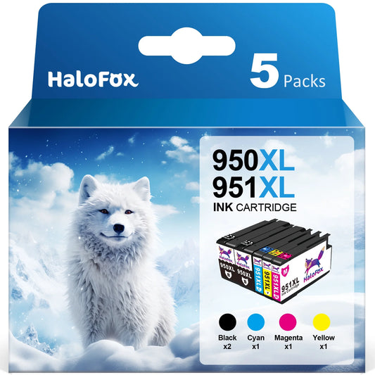 950XL and 951 Ink Combo Pack (5 Pack)