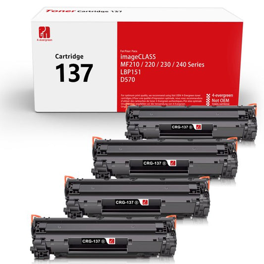 137 Toner Cartridge 137 CRG-137 Toner Cartridge Replacement, 3 Black