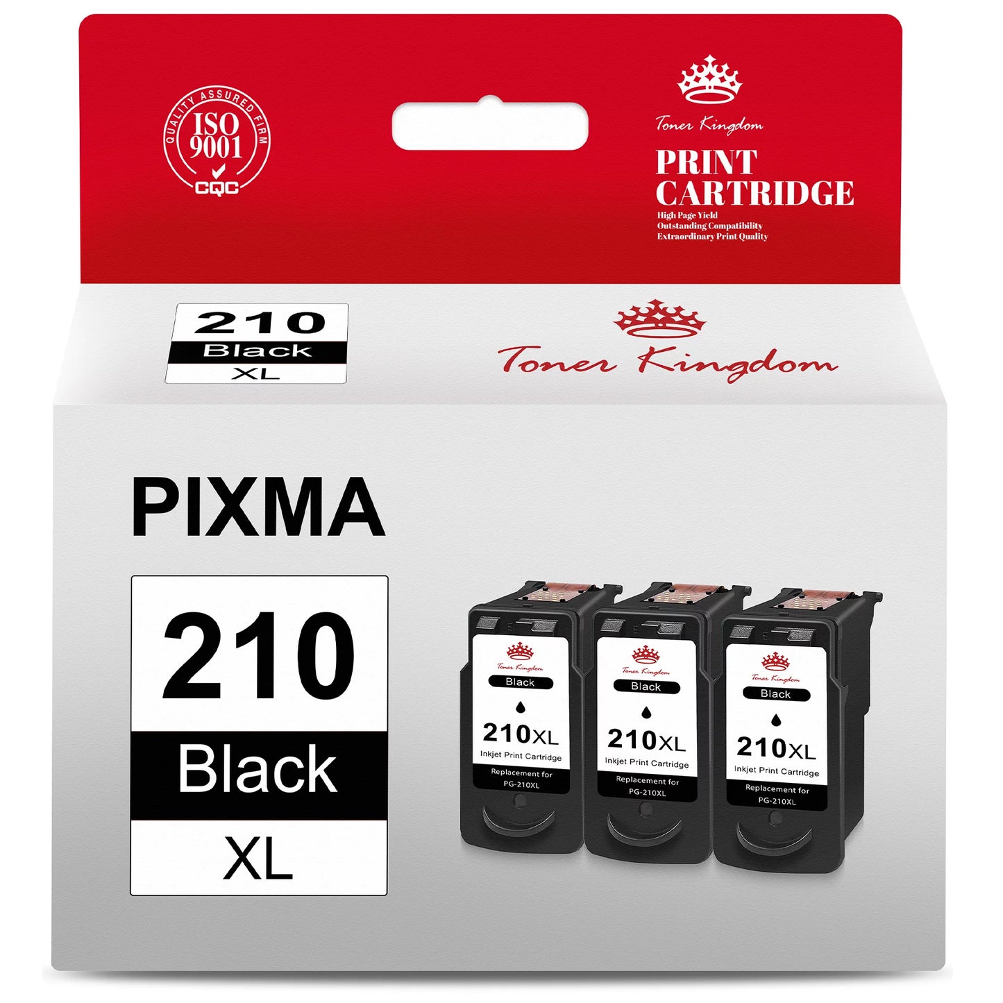 210XL Black compatible Ink Cartridge Use for Canon Printer(3 Pack)