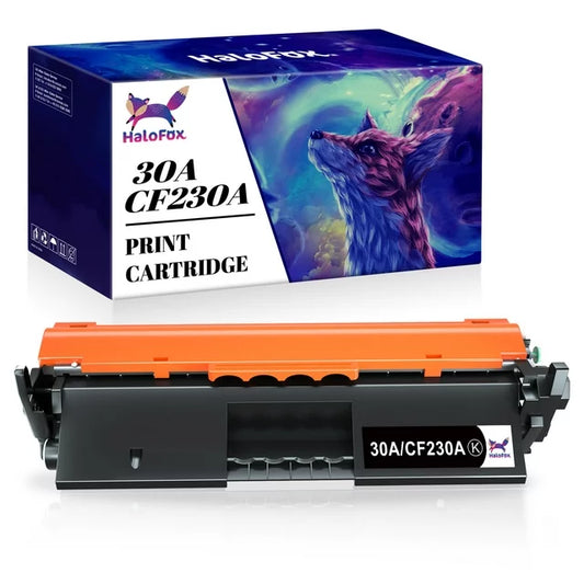 HaloFox CF230A 30A Toner Cartridge Compatible for HP Printer (Black, 1-Pack)