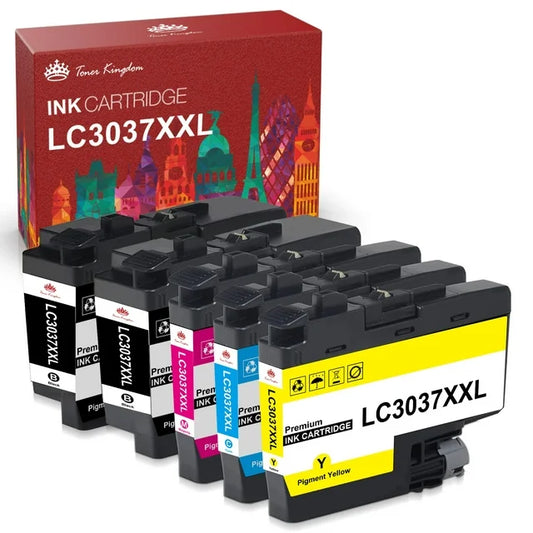 Tonerkingdom Compatible Ink Cartridge 3037 Replacement for Brother (BK/C/M/Y)