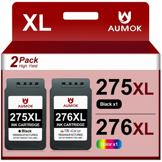 275XL 276XL Ink Cartridge Replacement for  TS3500 TR4720 TR4722 TR4700 Printer(1 Black, 1 Color)