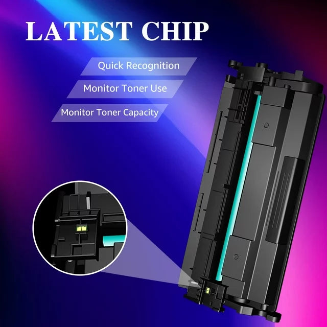 2-pack 58A CF258A Black Toner cartridge with Chip,Compatible with HP Printer