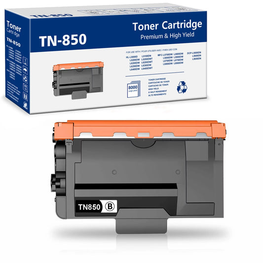 TN850 Toner Cartridge Replacement for Brother Printers (1-Pack)