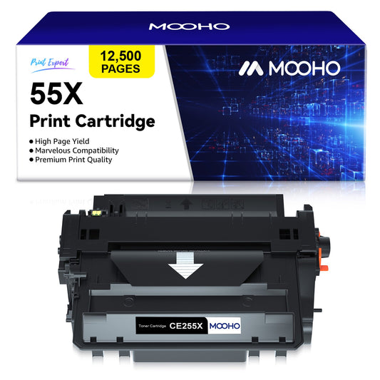 MOOHO Compatible Black Toner Cartridge Replacement for HP (Black, 1-Pack)