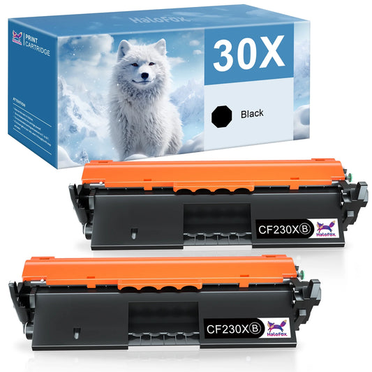 30X CF230X Toner Compatible for HP LaserJet Pro MFP  Printers (Black, 2-Pack)