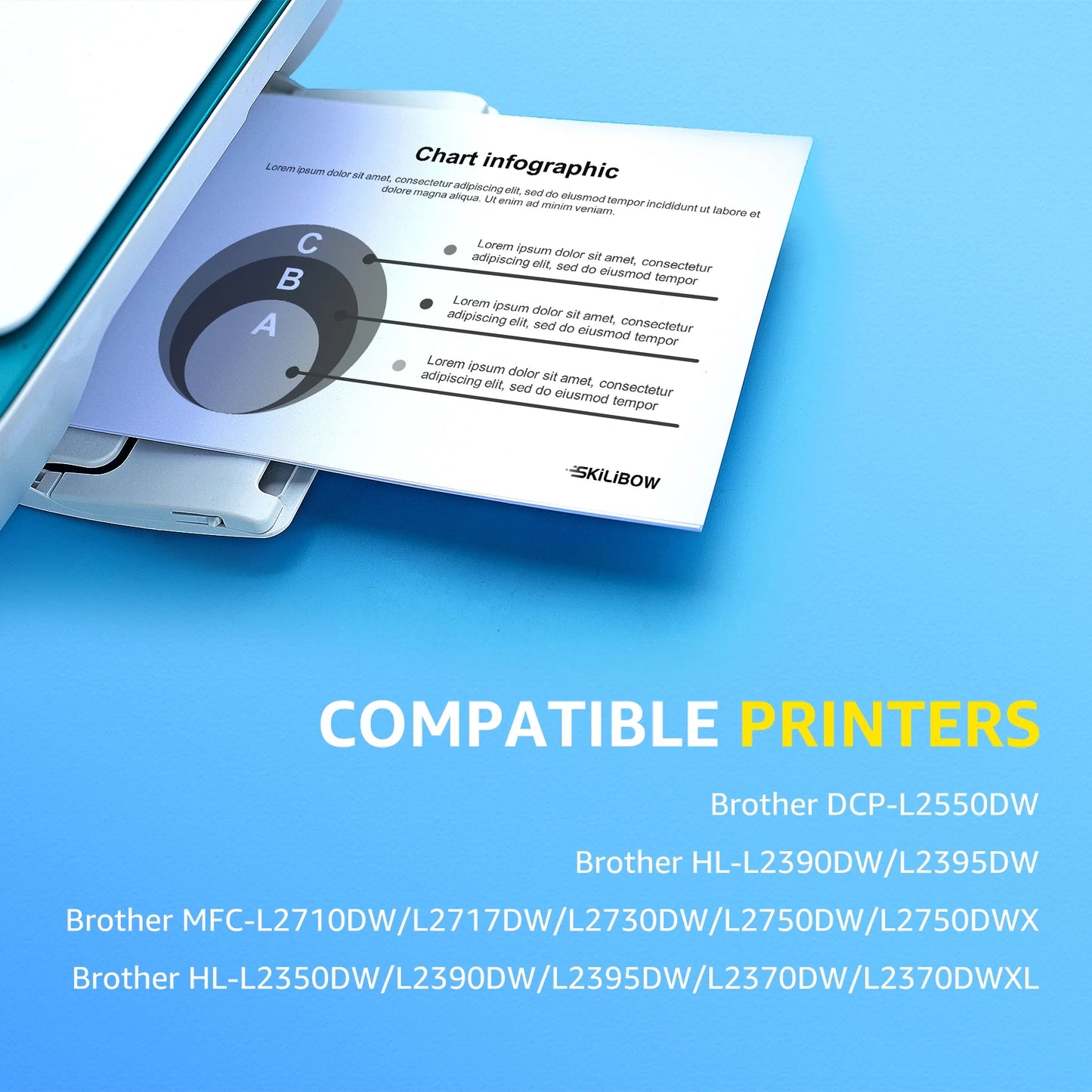 TN760 Toner Compatible Toner for Brother TN-760 TN760 TN 760 TN730 HL-L2350DW HL-L2370DW MFC-L2750DW MFC-L2710DW MFC-L2730DW DCP-L2550DW Printer Ink (Black 4-Pack)