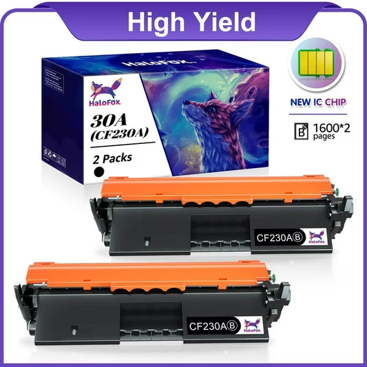 CF230A 30A 30X CF230X Toner Cartridge Compatible for HP Printer (Black, 2 Pack)