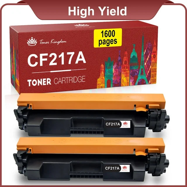 17A CF217A CF 217A Toner Cartridges Replacement(Black, 2-Pack)