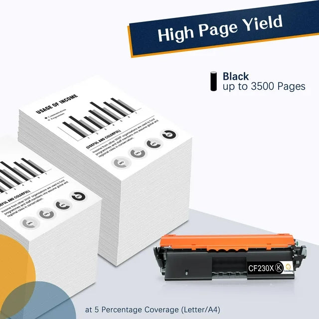 CF230X 30X Toner Cartridges for HP Printer (1 Black)