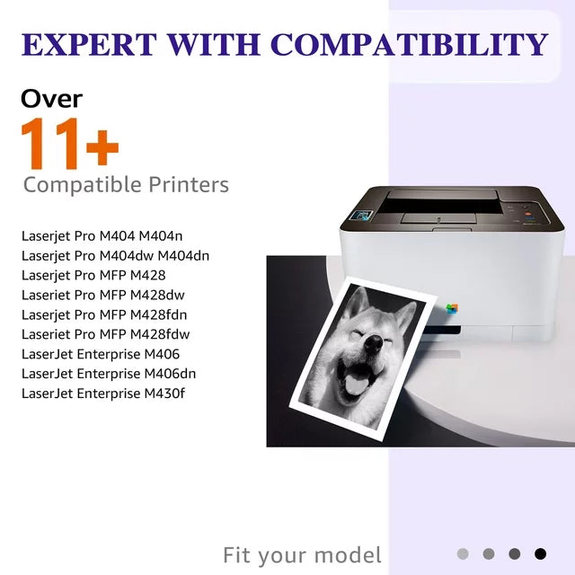 58A Toner Cartridge Compatible for HP Printers NO CHIP