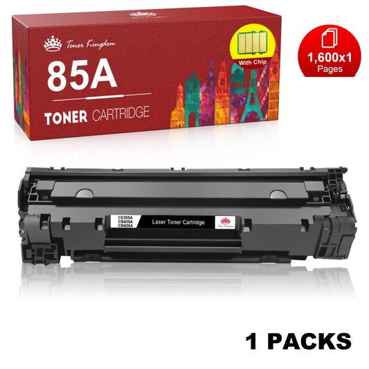 85A CE285A Black Toner Cartridges Replacement for HP Printer (1 Black)