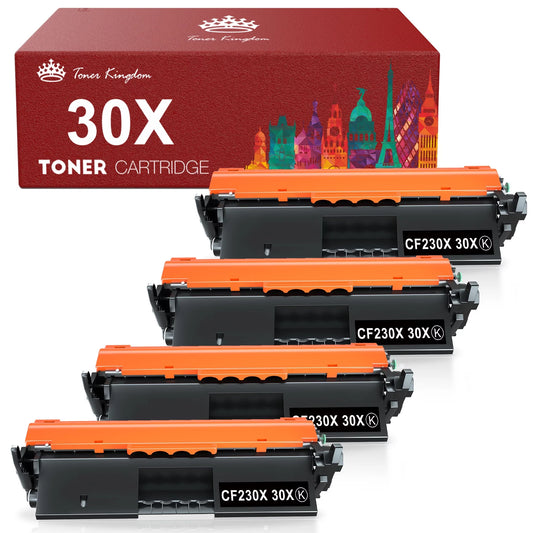 Toner Kingdom CF230X 30X Compatible Toner Cartridge for HP Printer (4-Black)