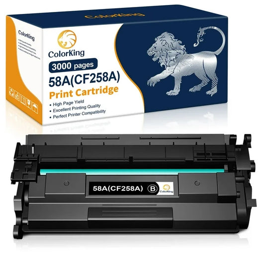 ColorKing CF258A 58A Toner for HP LaserJet Pro M404 M404dn MFP M428 M428fdw No Chip (Black, 1-Pack)