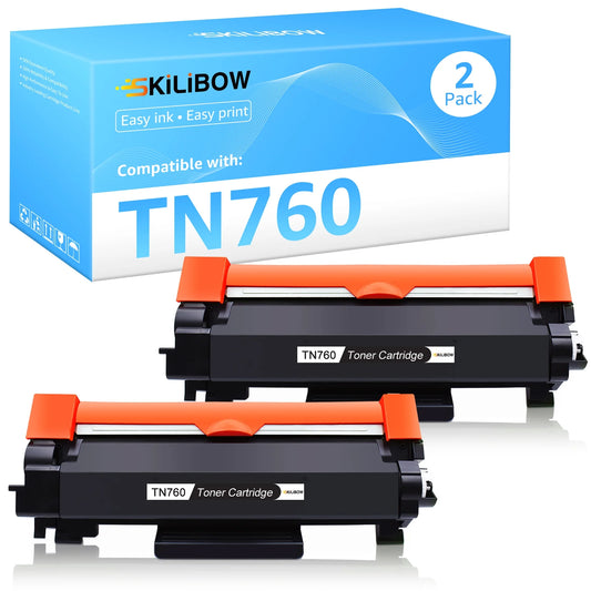 HaloFox Compatible Toner for Brother TN760 TN-760 Work with HL-L2395DW MFC-L2750DW HL-L2390DW HL-L2350DW MFC-L2710DW Printer (Black,1-Pack)