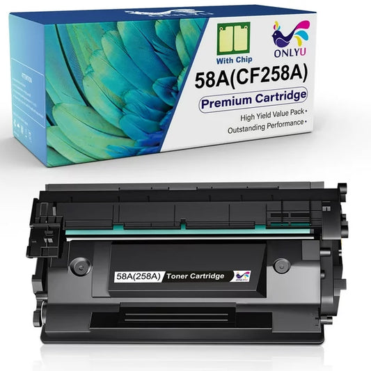 CF258A Toner Cartridge (with Chip) for HP 58A  M404dw M404dn M404 M428 M304 Printer (Black, 1-Pack)