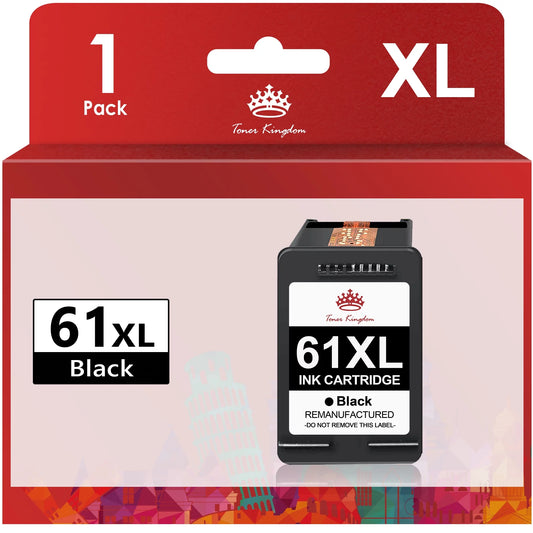 High Yield 61XL Black Ink Cartridge Replacement  1512 2540 3050 3050A Officejet 2620 Printer (1 Pack)