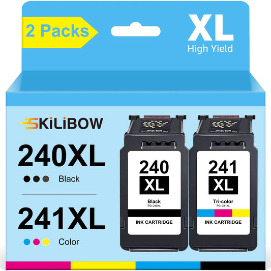 240XL Ink Cartridge for Canon Ink 240 PG-  MG3620 MG3520 MX452 MX532 MX472 MX512 Printer (1 Black, 1 Tri-Color)