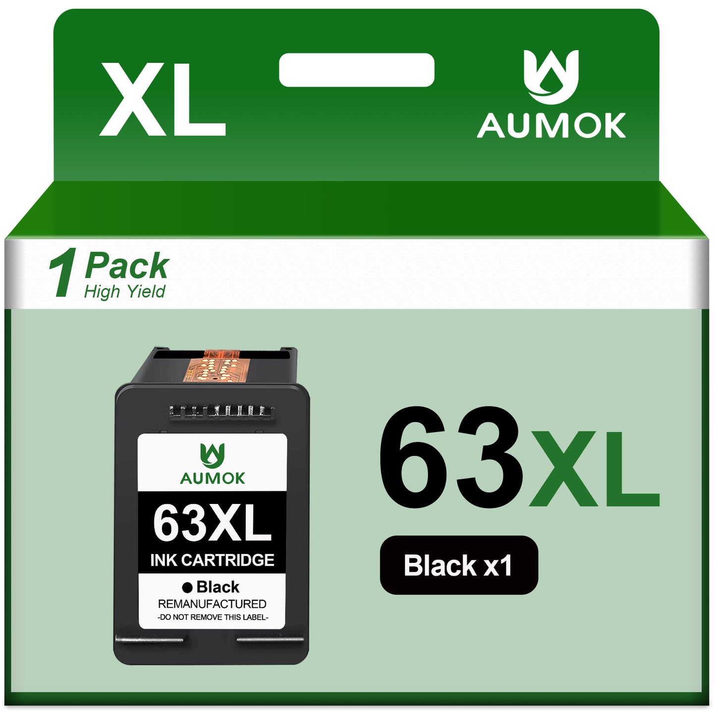 High Yield 63 XL 63XL Ink Cartridge 63 Ink 5258 DeskJet 1112 3632 3639 1112 2130 3632 3633 3634 Printer (1-Pack)