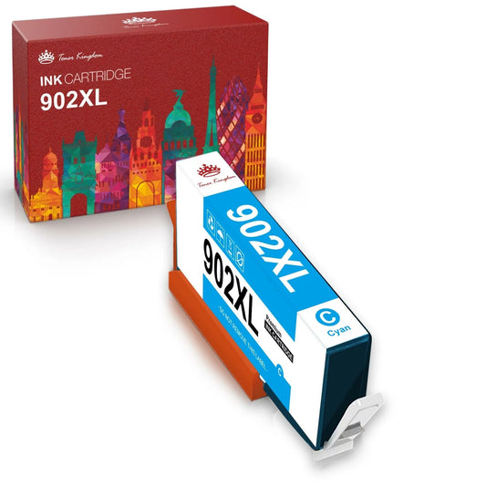 Tonerkingdom 902XL 902 XL Ink Cartridges for HP 1 Cyan