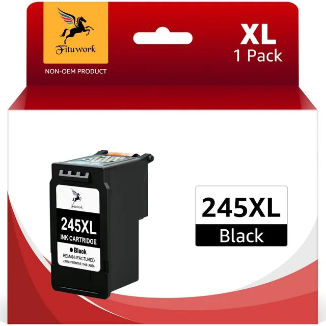 PG-245 245XL Ink Cartridges for Canon Ink 245  MG2920 MG2922 TR4520 TR4522 TR4527 TS3320 TS3322 Printers, 1 Pack