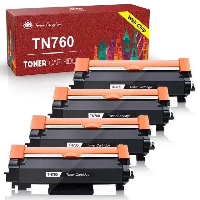 Tonerkingdom 4-Pack Compatible Toner Replacement for Brother (Black)