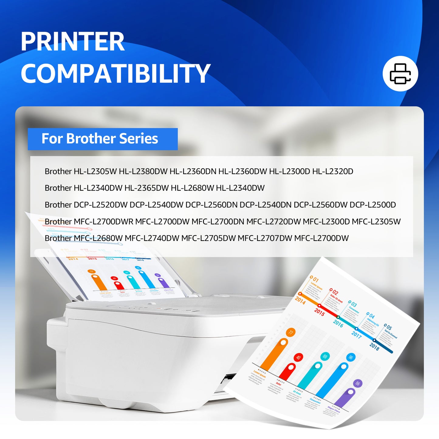 TN660 TN630 Toner Cartridge Compatible for Brother TN660 TN-660 TN-630 HL-L2300D HL-L2380DW HL-L2320D HL-L2340DW MFC-L2700DW MFC-L2740DW DCP-L2540DW Printer (Black, 4-Pack)