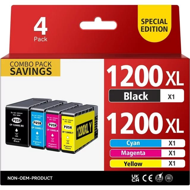 PGI-1200XL 1200XL ONLYU Ink Cartridge 4-Pack