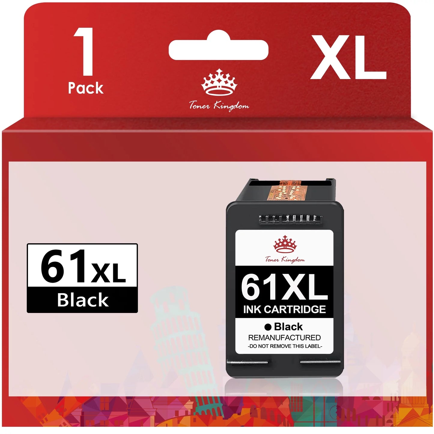 High Yield 61XL Black Ink Cartridge Replacement 1512 2540 3050 3050A Officejet 2620 Printer (1 Pack)