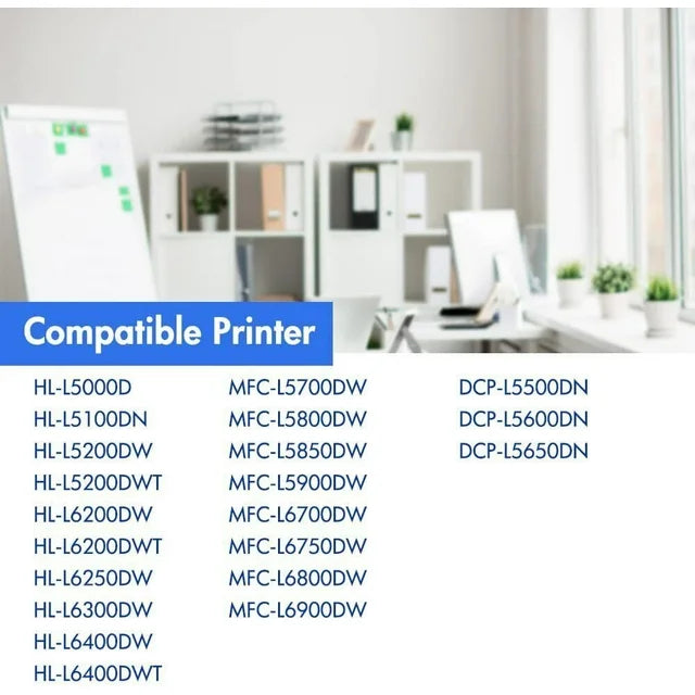 TN850 TN 850 TN820 TN 820 Black High Yield  DCP-L5600DN HL-L5200DW MFC-L5700DW MFC-L5900DW Printer (Black,1-Pack )