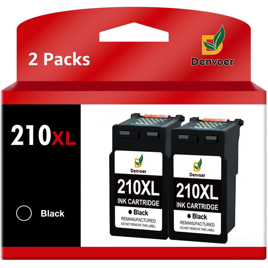 210XL 210 Black Ink Cartridge Compatible with Canon( 2 Black )