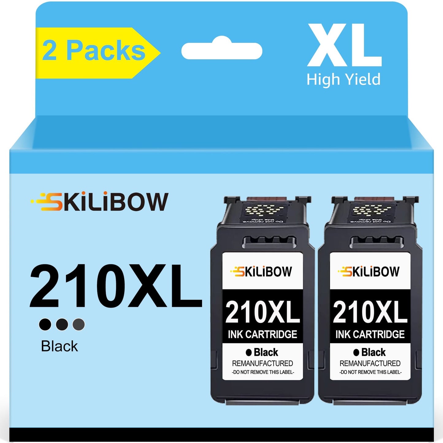 210XL 210 Ink Cartridge Compatible with Canon( Black 2 Pack)