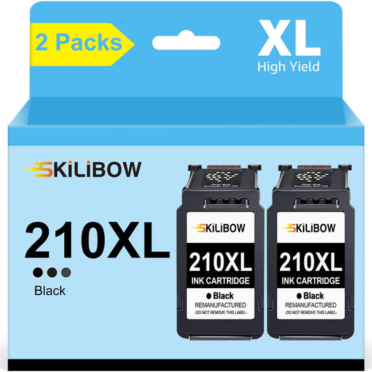 210XL 210 Ink Cartridge Compatible with Canon( Black 2 Pack)