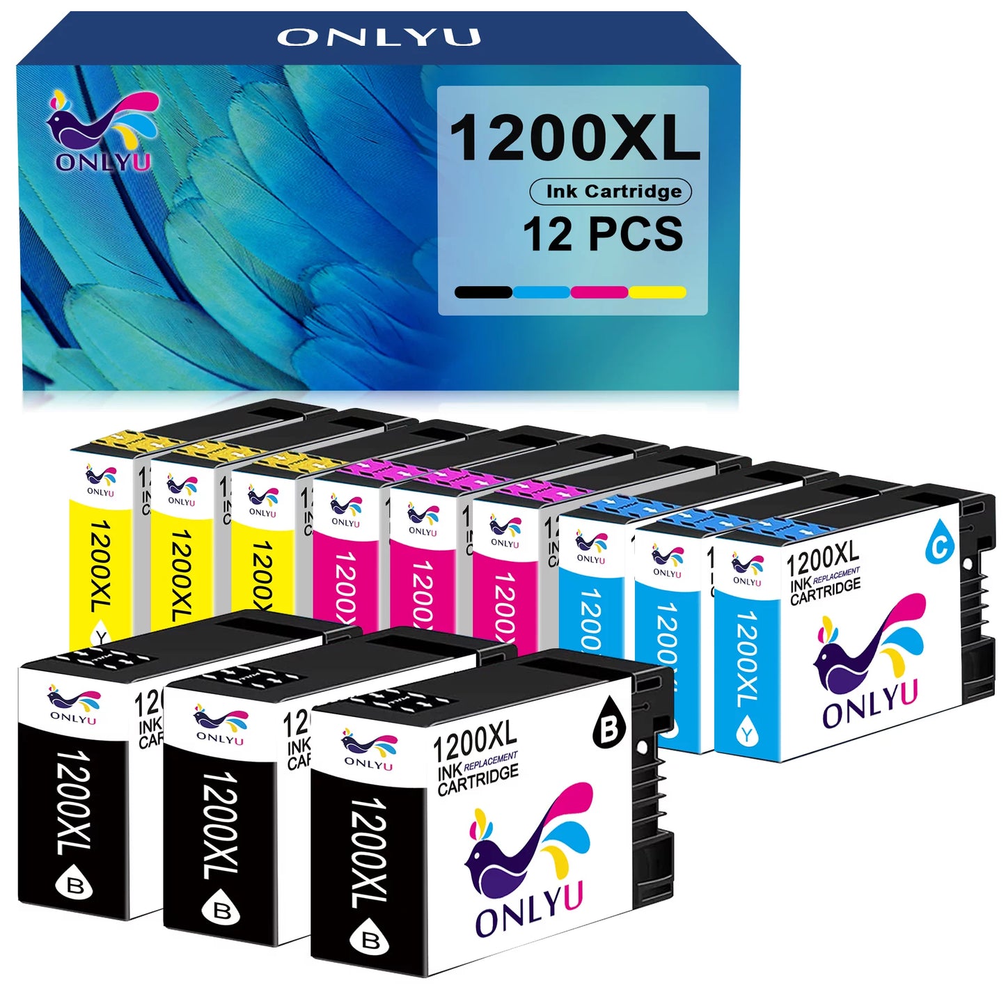 MAXIFY PGI-1200XL Black And Color Multi Pack Ink 1200XL Ink Cartridge Compatible to Canon