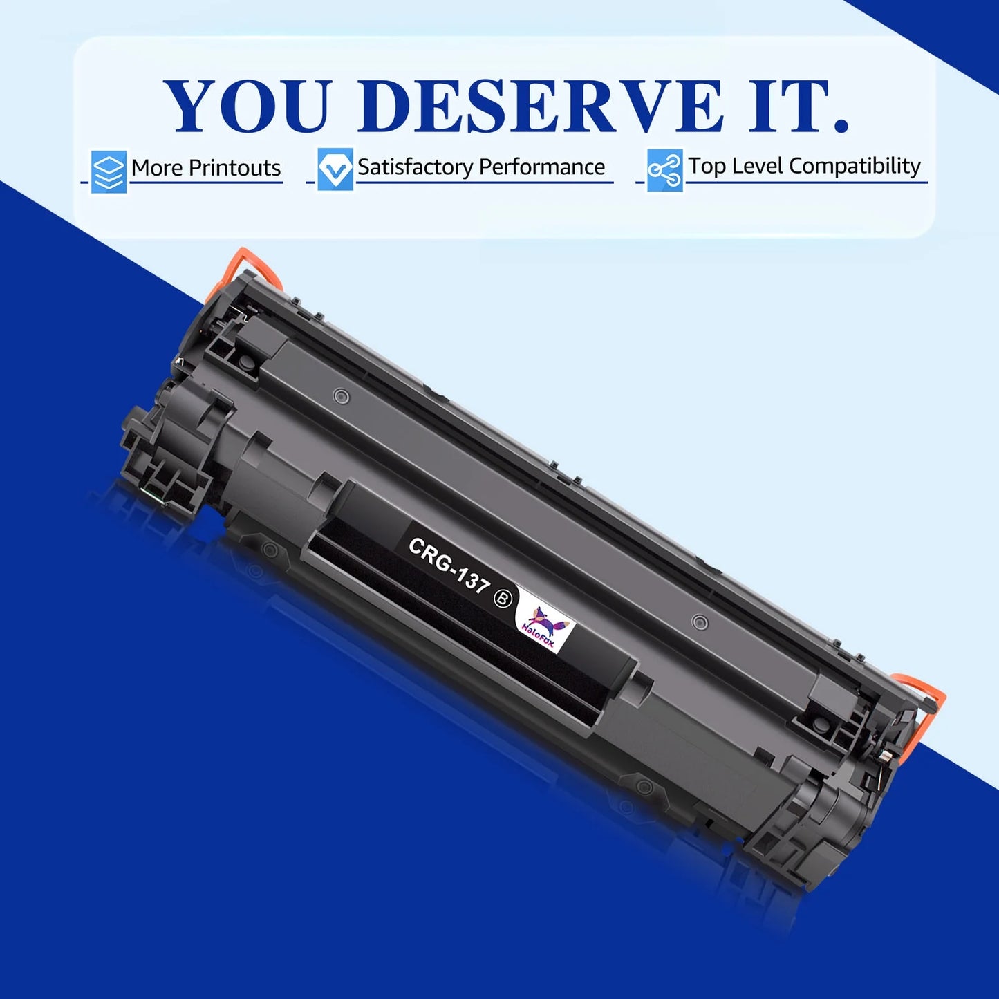 137 CRG-137 Toner Cartridge 137 Black Toner Cartridge Replacement for Canon Printer (Black, 2-Pack)